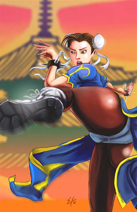 Chun li kick by ErikHodson on DeviantArt