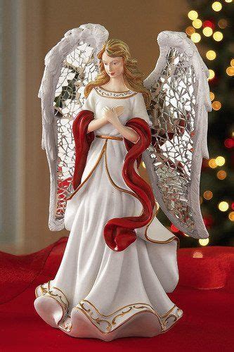 Elegant Silver Mosaic Wings Christmas Angel | Christmas angels, Angel ...