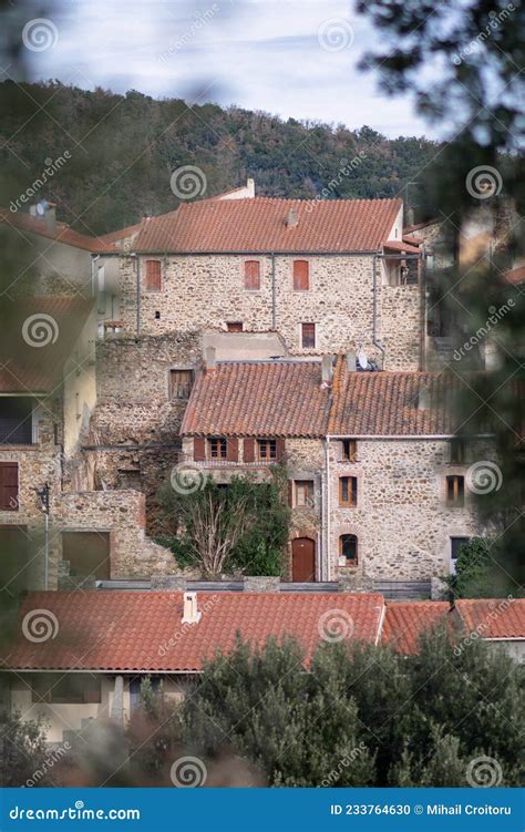 A View of a Typical Provencal Village of the Countryside. Stock Photo - Image of hill, europe ...