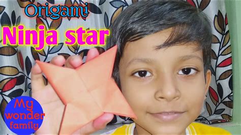 Ninja star | Origami | Paper folding art | Art & Craft - YouTube