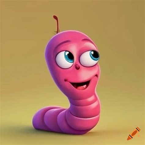 Cartoon worm characters with shoes on Craiyon