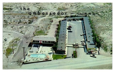 1967 Ambassador Motel, Gallup, NM Route 66 Postcard *5F(3)3 | United ...