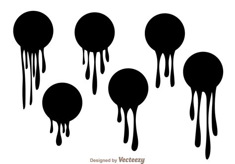 Black Paint Drip Vectors 99719 Vector Art at Vecteezy