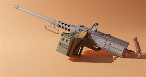 ArtStation - .50 Cal Machine Gun