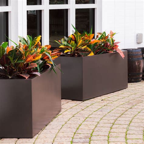 Modern Outdoor Planter Boxes, Modern Rectangular Planter