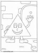 Triangle Coloring Pages And Book For Kids Printable PDFs sketch template