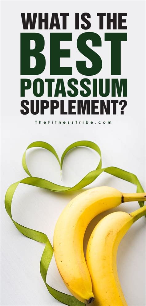 5 Best Potassium Supplements | The Fitness Tribe