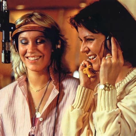ABBA Fan Account 🇧🇷 on Instagram: “• Agnetha and Frida at the studio ...