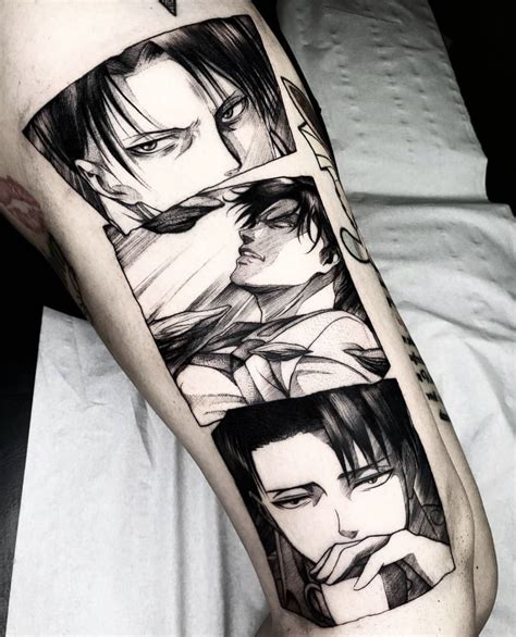 Levi tattoo | Tatuajes de animes, Tatuaje de naruto, Diseños de tatuaje de dragón