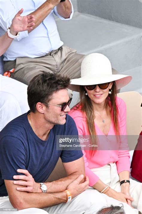 Tom Brady and Jelena Djokovic attend the 2023 French Open at Roland... News Photo - Getty Images