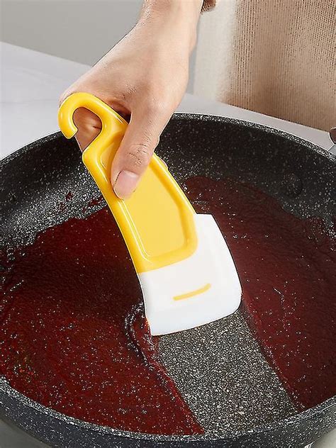 Silicone Pan Scraper Dish Cleaning Spatula Bowl Scraper Dish Scraper ...