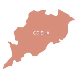 Odisha State Map PNG & SVG Design For T-Shirts