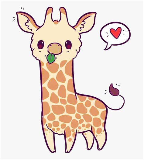 Transparent Cute Giraffe Png - Kawaii Giraffe, Png Download - kindpng