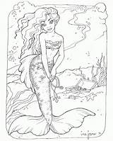 Mermaid Printable Coloring Pages Free  Home sketch template