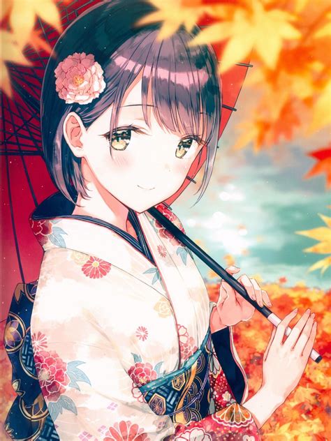 Anime Girls Kimono Wallpapers - Wallpaper Cave
