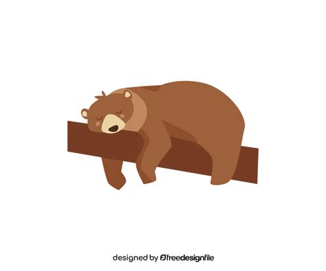 Cartoon sleeping bear clipart free download
