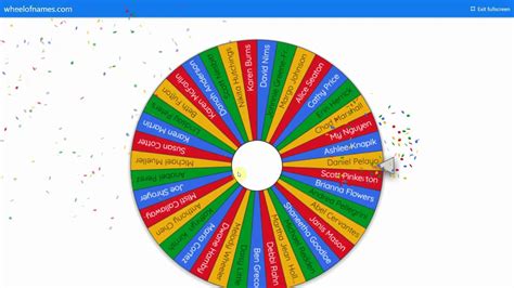 Bursar's Wheel of Names Winner 12 pm - YouTube