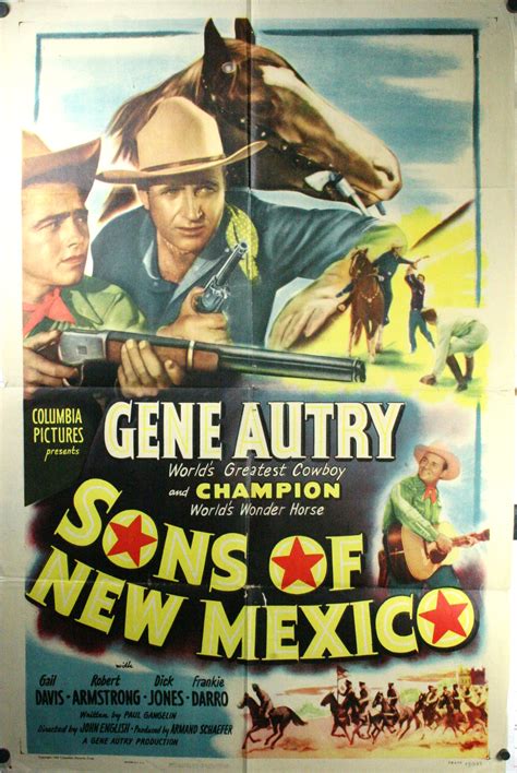 SONS OF NEW MEXICO, Original Gene Autry Western Movie Poster - Original Vintage Movie Posters