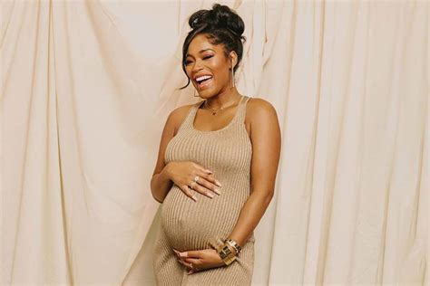 Keke Palmer Cradles Her Baby Bump in Maternity Photoshoot Ahead of Son ...