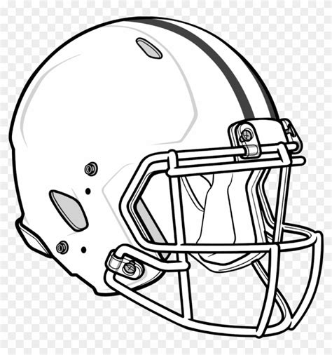 Football Helmet Free Coloring Pages Of Blank Football - Cool Football ...