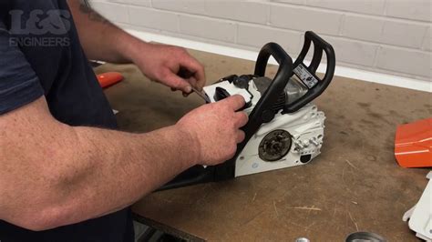 How to Change an Air Filter on a Stihl MS180 Chainsaw | L&S Engineers ...