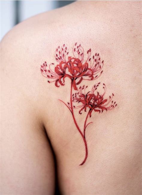 Oozy spider lily flower tattoo | Mini tattoos, Xăm, Hình xăm