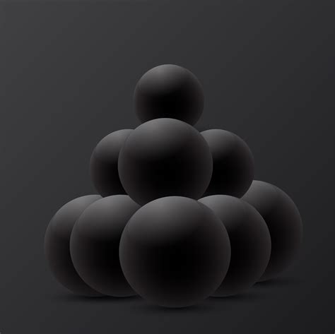 Abstract 3D Sphere design on black background. 534867 Vector Art at Vecteezy