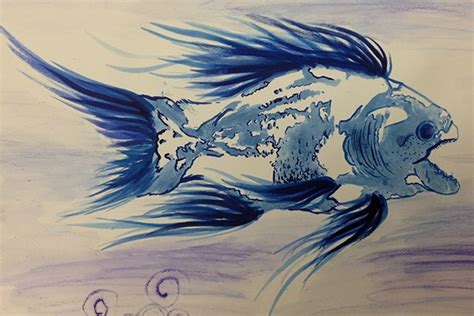 Gyotaku Fish Prints - Gr. 9 on RISD Portfolios