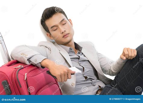 Sleeping in airport stock image. Image of calm, isolation - 27880077