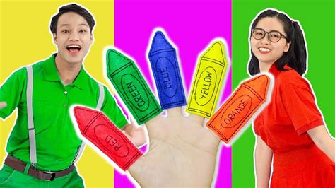 Colors Finger Family | Kids songs with lyrics - HahaSong HS02 - YouTube