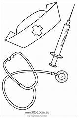 Doctor Tools Coloring Pages Printable Sketch Page sketch template