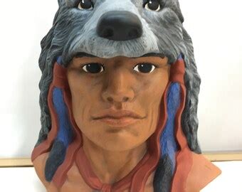 Ceramic Indian Head | Etsy