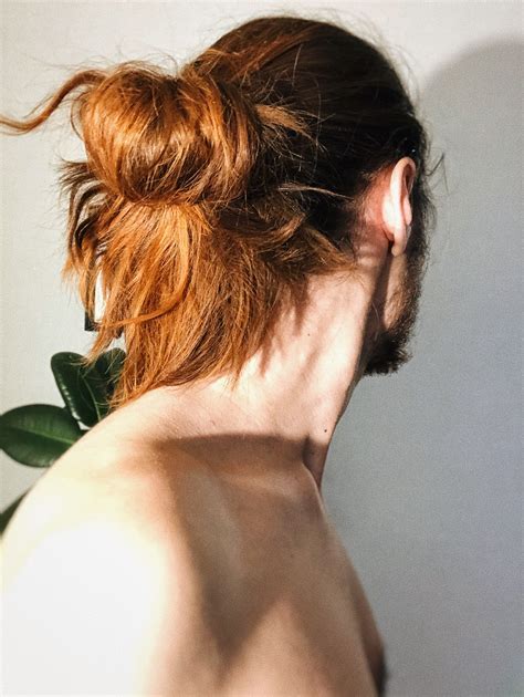Ginger man | Ginger hair men, Brown hair men, Red hair ponytail