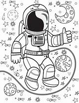 Free ASTRONAUT & SPACE Coloring Pages For Download Printable PDF sketch template