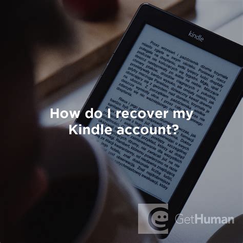 How Do I Recover My Kindle Account?