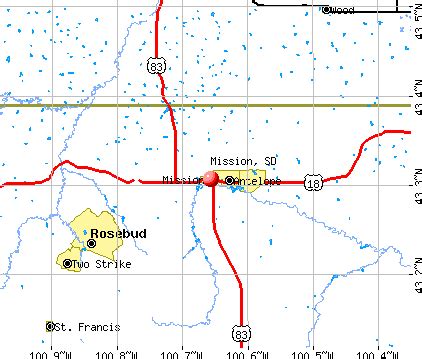 Mission, South Dakota (SD 57555) profile: population, maps, real estate, averages, homes ...