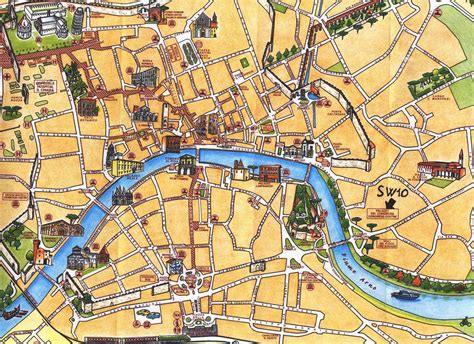 Mapa turístico de Pisa.