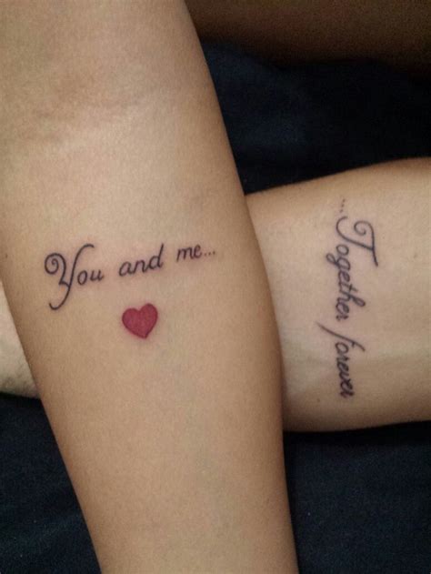 You and me together forever | Tatuagem casal, Tatuagem, Ideias de tatuagens