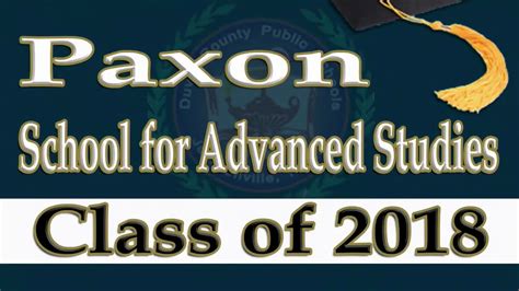 Paxon School for Advanced Studies Graduation 2018 - YouTube