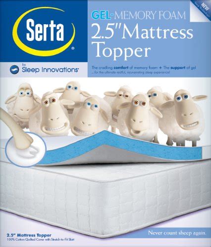 Serta 2.5-Inch Queen Gel-Memory Foam Mattress Topper - mattress.news