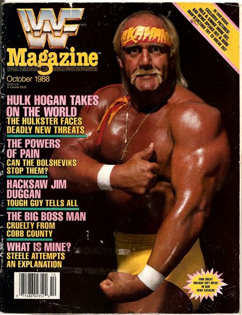 WWF Magazine October 1988 | Hulk hogan, Wwf, Wwf superstars