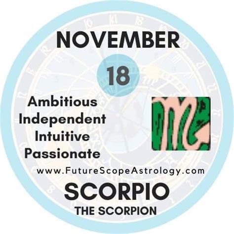 November 18 zodiac (SCORPIO) Birthday Personality, Birthstone, Compatibility - FutureScope Astrology