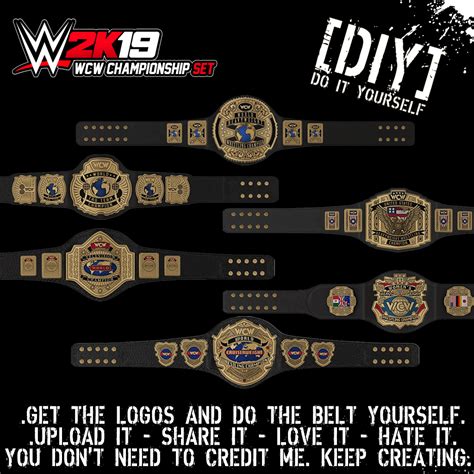 WCW CHAMPIONSHIP SET -custom- DIY EDITION : WWEGames