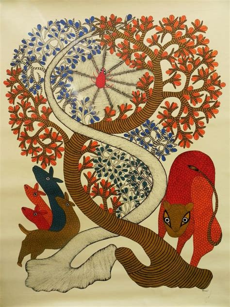 Gond painting, Tribal art, Indian folk art