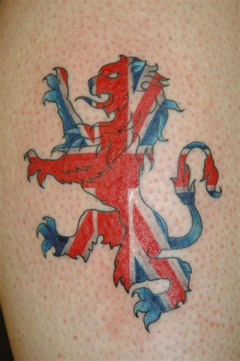 England | Lion tattoo design, British tattoo, Jack tattoo