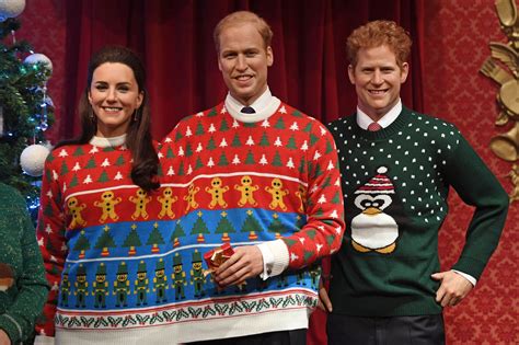 Madame Tussauds Decked Out the Royal Family in Ugly Christmas Sweater ...