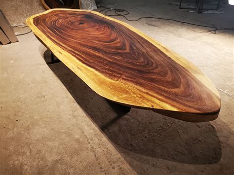 Acacia Coffee Table Wood Coffee Table Live Edge Table - Etsy