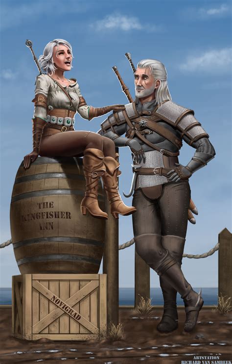 Geralt and Ciri by Rex1us on DeviantArt