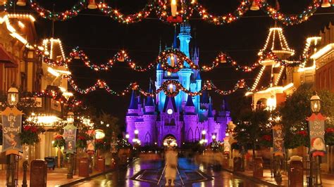 Magical Disney World Christmas Wallpaper