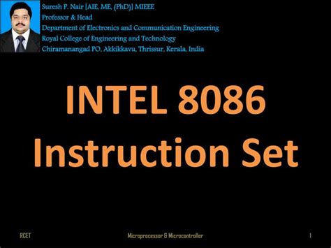 PPT - INTEL 8086 Instruction Set PowerPoint Presentation, free download ...